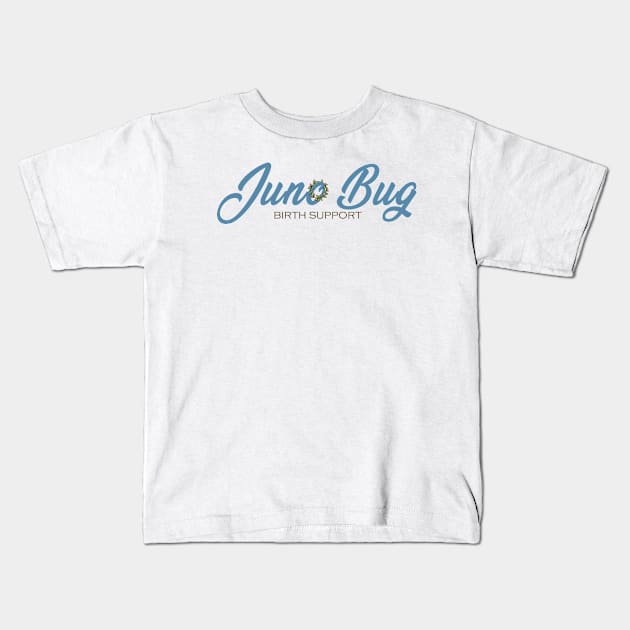 Junobug Doula Services Kids T-Shirt by FahlDesigns